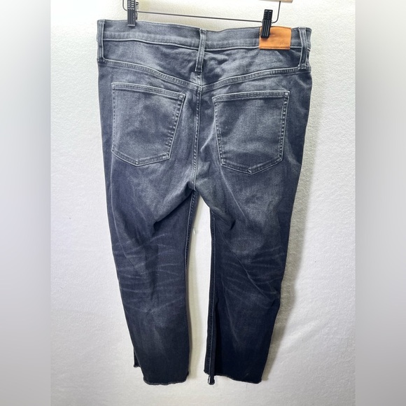 J. Crew Demi Boot Crop Jeans Womens 32P plus size Black Denim Stretch 2234 - Picture 8 of 10